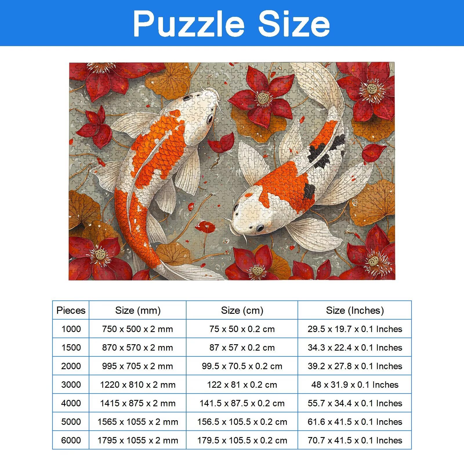 Puzzle 6000 sztuk dla dorosłych dzieci, drewniane puzzle kwiatowe dla dorosłych, wymagające łamigłówki wędkarskie, rodzinne gry edukacyjne, łamigłówki z pudełkiem do dekoracji domu, prezent dla kobiet