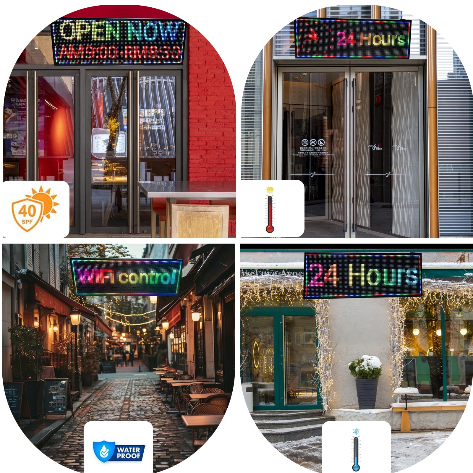 Przewijany programowalny znak LED, P4 Outdoor Digital Word Led Ticker Pantalla Para Publicidad USB Wifi jasna reklama włączona kontrola plakat wyświetlacz małe światła tablicy ogłoszeń 90 cm ×