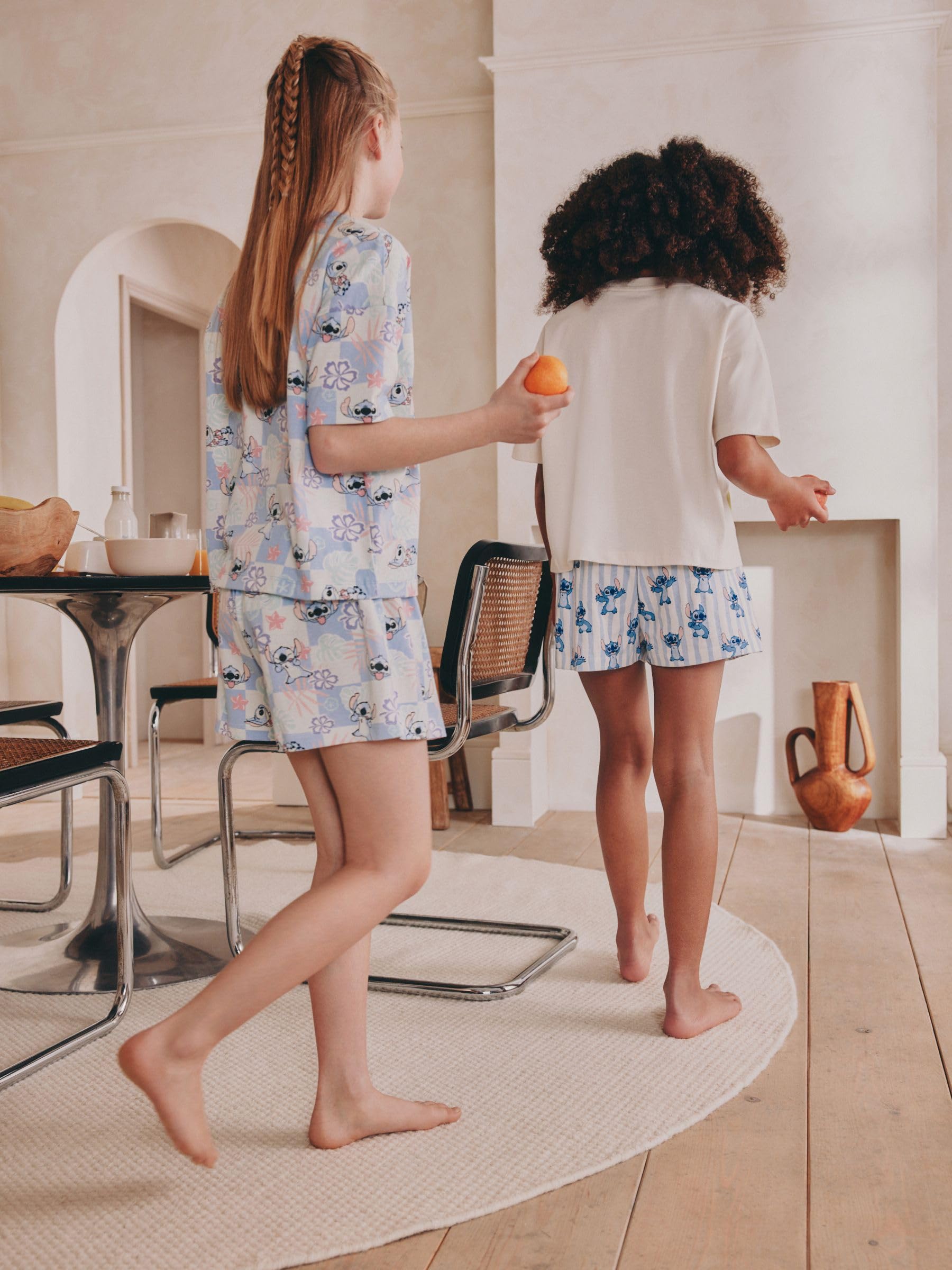 NEXT Fille Pyjama Short Stitch, Lot de 2