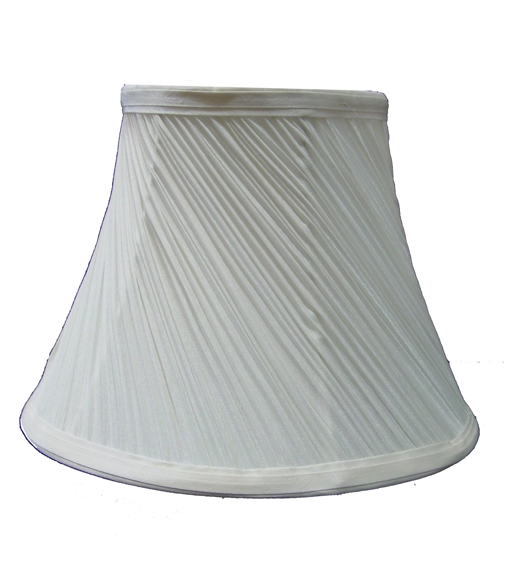 14" Mushroom Swirl Pleated Light Shade Ceiling Table Lamp Shade - Cream