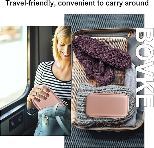 Miniatura 6 de BOVKE Estuche de suministros para diabéticos, bolsa de viaje para diabetes para kit de prueba, medidores de monitor de glucosa en sangre, tiras