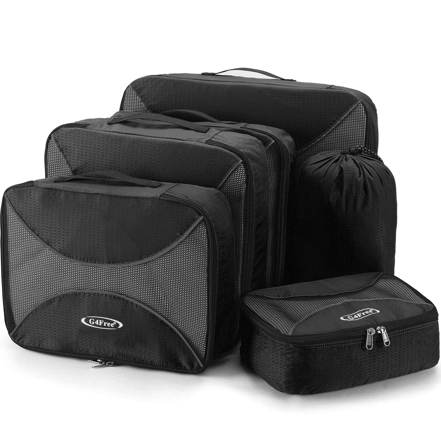 G4Free Set di 4/6 cubi da imballaggio per bagagli da viaggio, borse da imballaggio, bagagli da viaggio per vacanze e viaggi