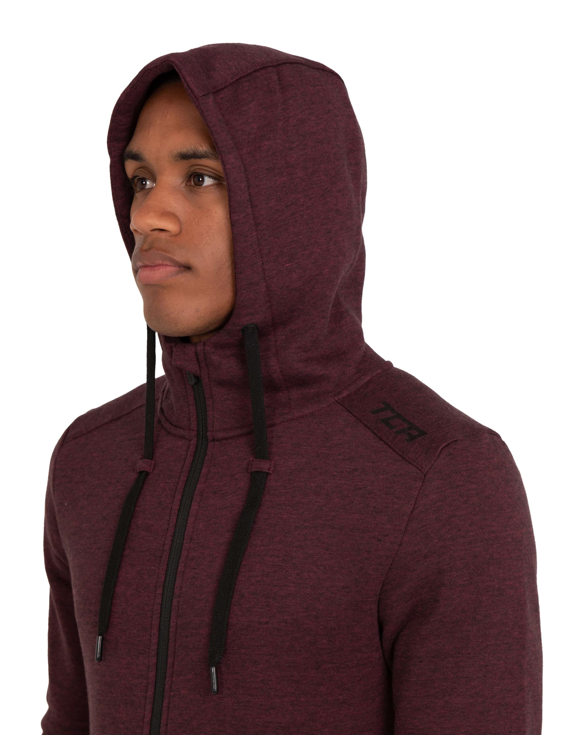 TCA Chaqueta de Running Revolution Tech con Capucha y Bolsillos con Cremallera para Hombre