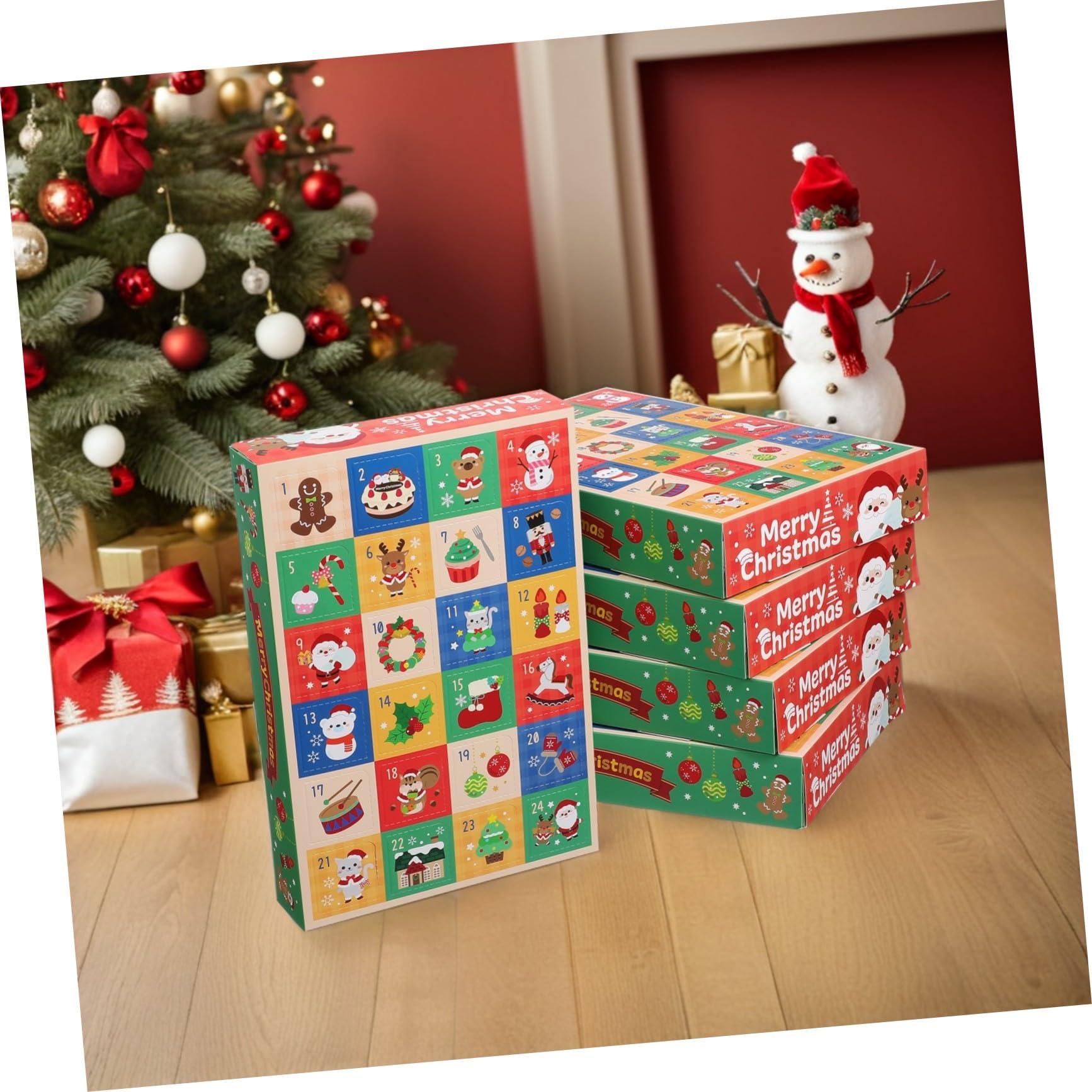 CAXUSD 15stücke Teilige Leere Papierboxen Für Süßigkeiten Weihnachts-adventskalenderbox Kleine Dekorative Schachteln Für Geschenke