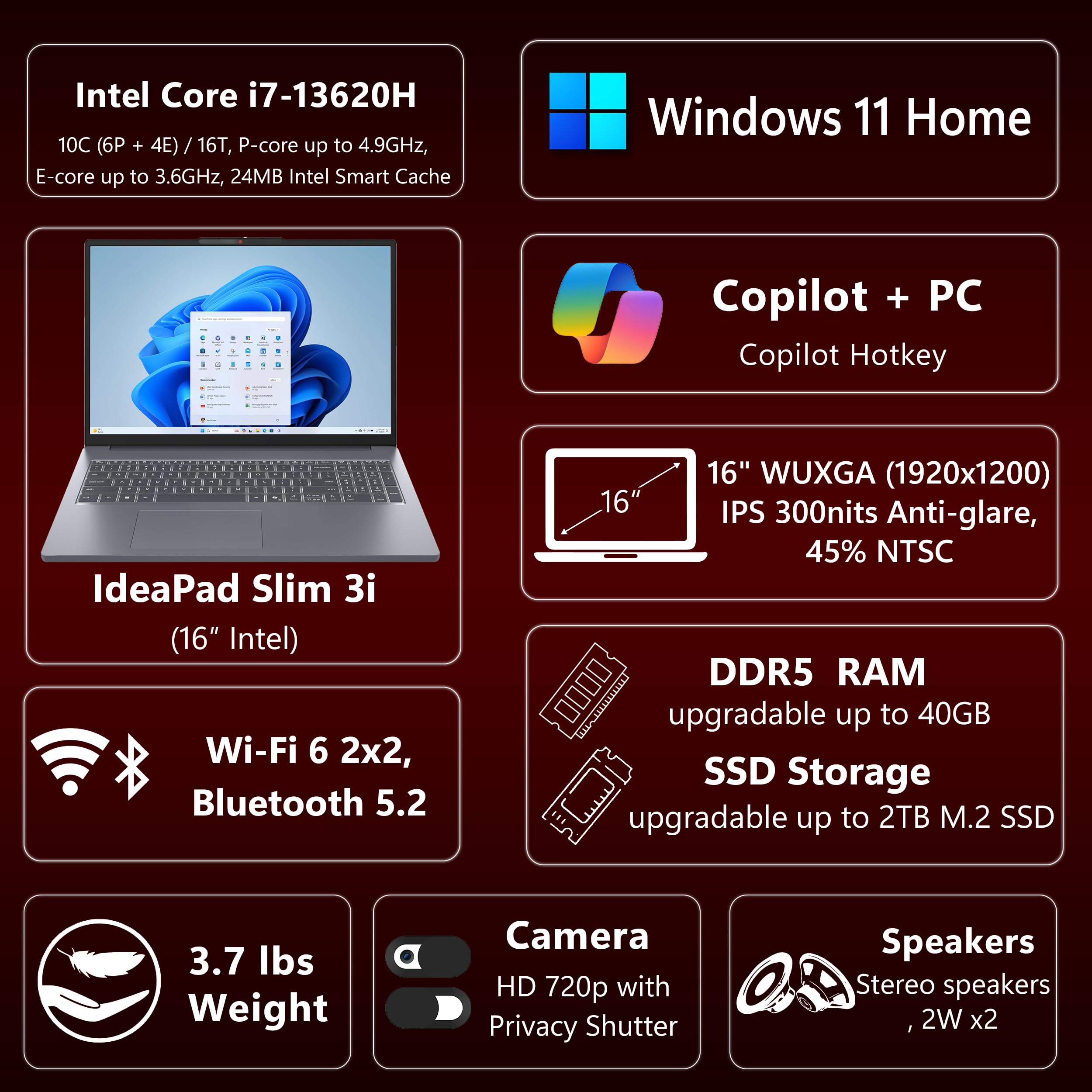 ★2022年製 Corei7 メモリ16G SSD512G J84 Lenovo Amazon.com: Lenovo IdeaPad Slim 3 16