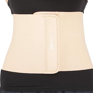 Clubby abdominal belt after delivery for tummy reduction, Belly trimmer fat reduction abdominal binder (Non Toxic materia... Price In India