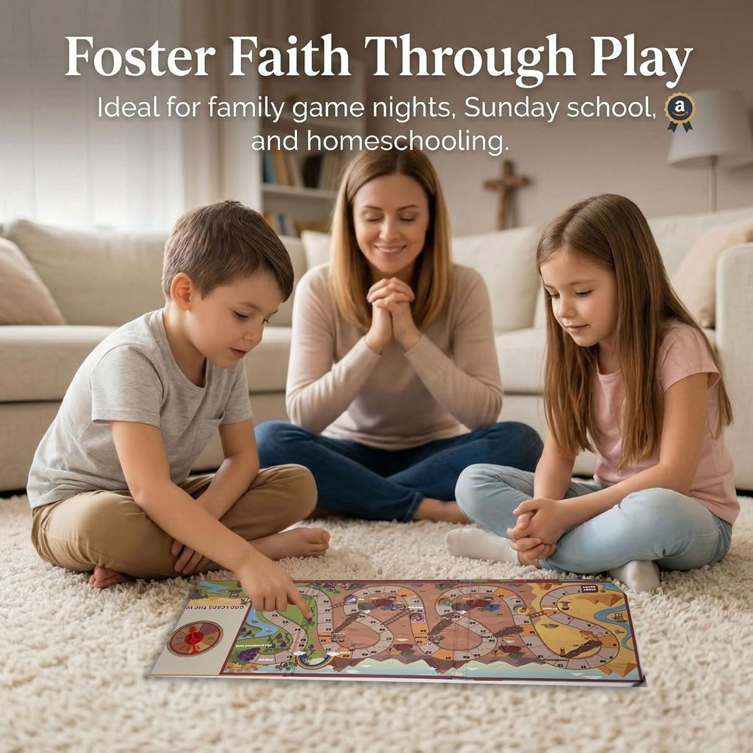 TRAVOFUN Exodus Magnetic Board Games for Kids Ages 3-5+, Foldable Travel Games & Bible Toys, Christian Snake and Ladders Family Game for Road Trip Activities & Sunday School Gifts