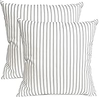 Vista 30 de Juego de 2 fundas de almohada decorativas de 18 x 18 pulgadas, fundas de almohada decorativas para sofá, sala de estar, exterior, funda de almohada