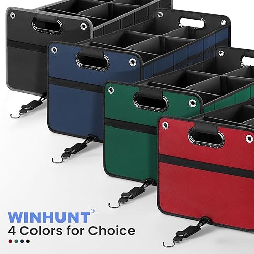 Miniatura 7 de Organizador de maletero de automóvil, organizador de almacenamiento de automóvil, multicompartimento plegable para automóvil, SUV, sedán, camión