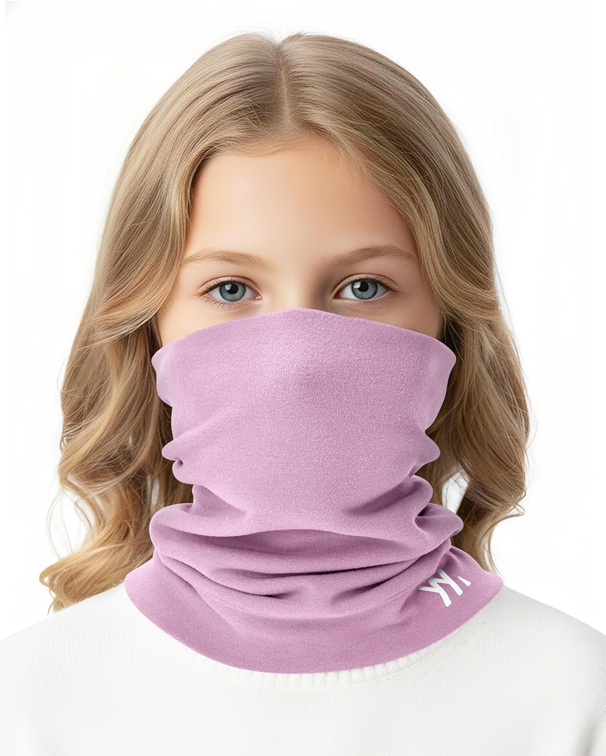 Winter Kids Neck Warmer, Warm Kids Scarf Soft Neck Gaiter, Windproof Face Cover Ski Mask for Boys Girls