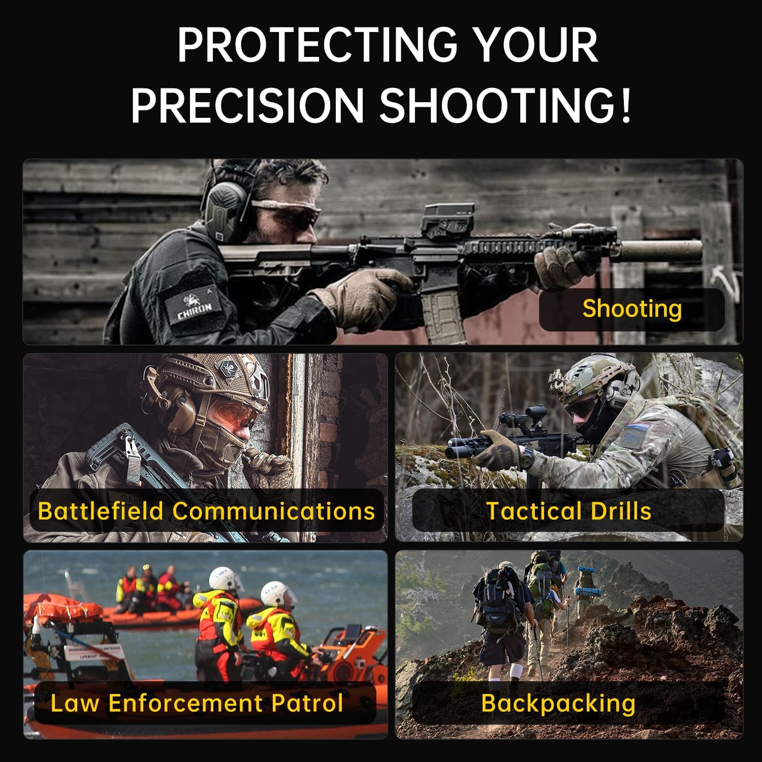 EARMOR M31 PLUS Electronic Ear Protection for Shooting, Tactical Headset Earmuffs with Noise Cancelling & Sound Amplification - Image 9