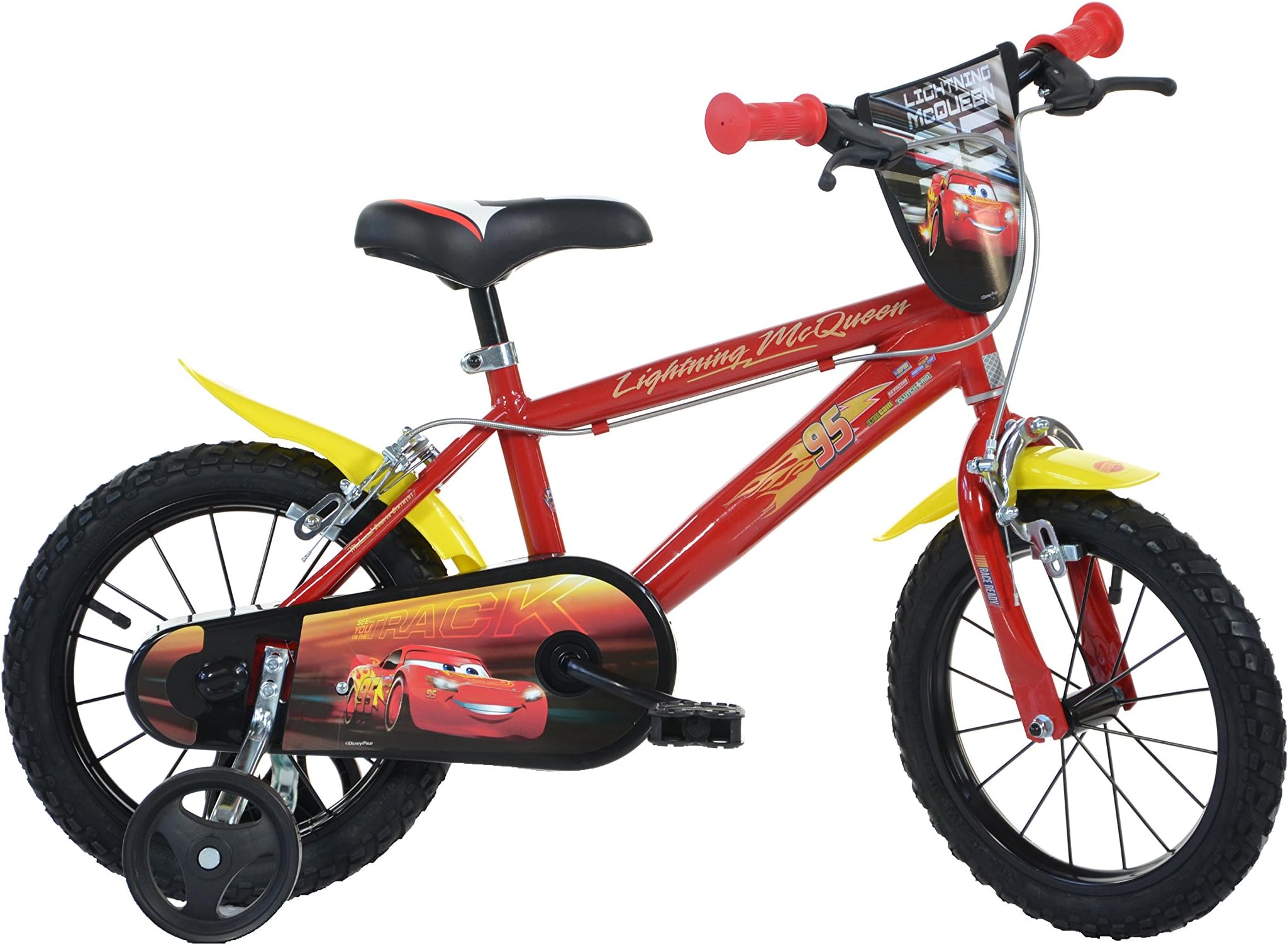 Robbie Toys Dino Bikes DINO143 G-CS 14-Inch Cars Bicycle,Red
