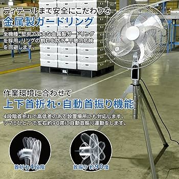 Amazon | ナカトミ(NAKATOMI) 45cmアルミハイスタンド扇(開放式) OPF