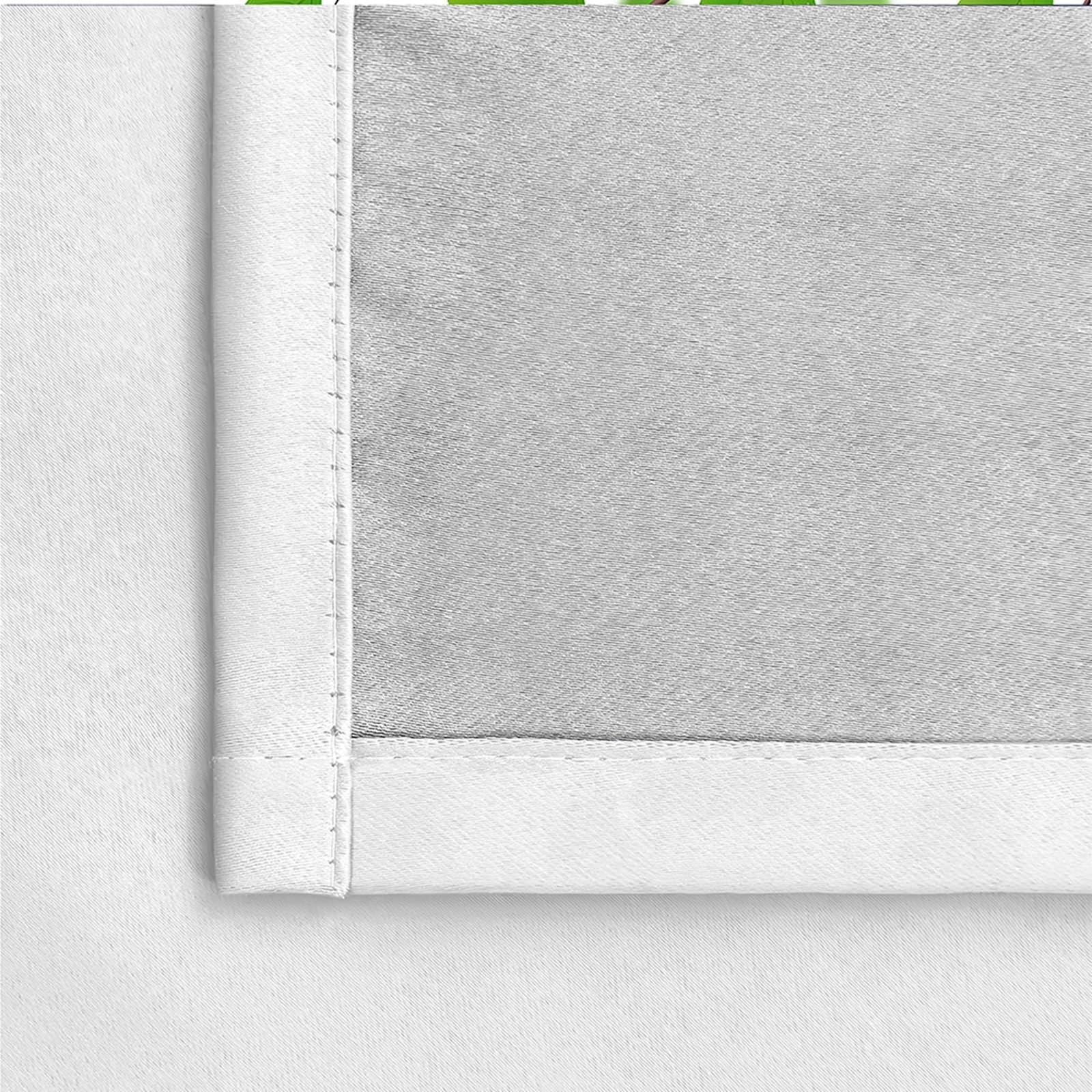 Gualiy Tende Salotto Due Pannelli, Tenda Semplice Motivo A Foglia Verde Tenda Oscuranti Termiche 132x244cm