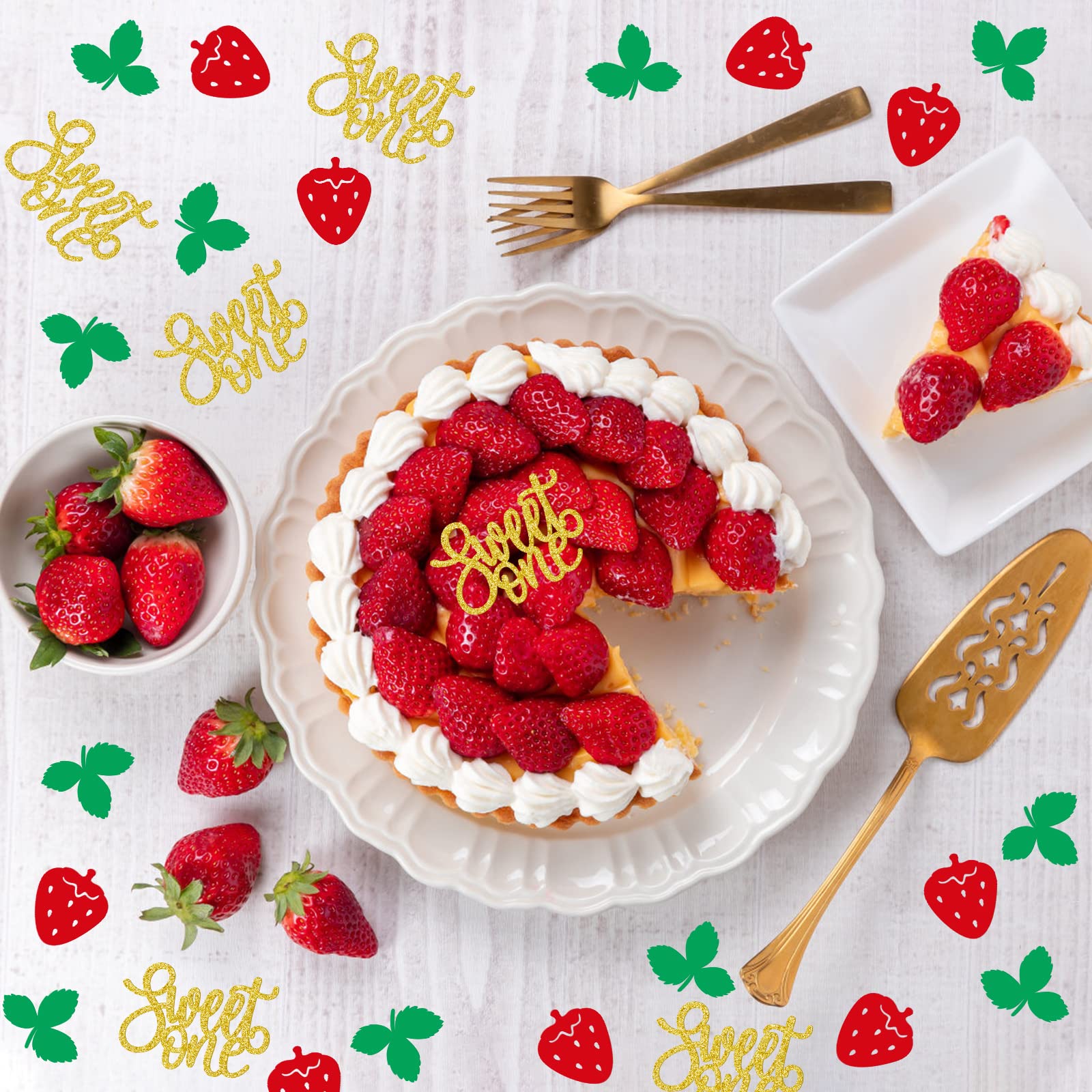 Ylibtool Strawberry 1st Birthday Decorations Party Supplies...
