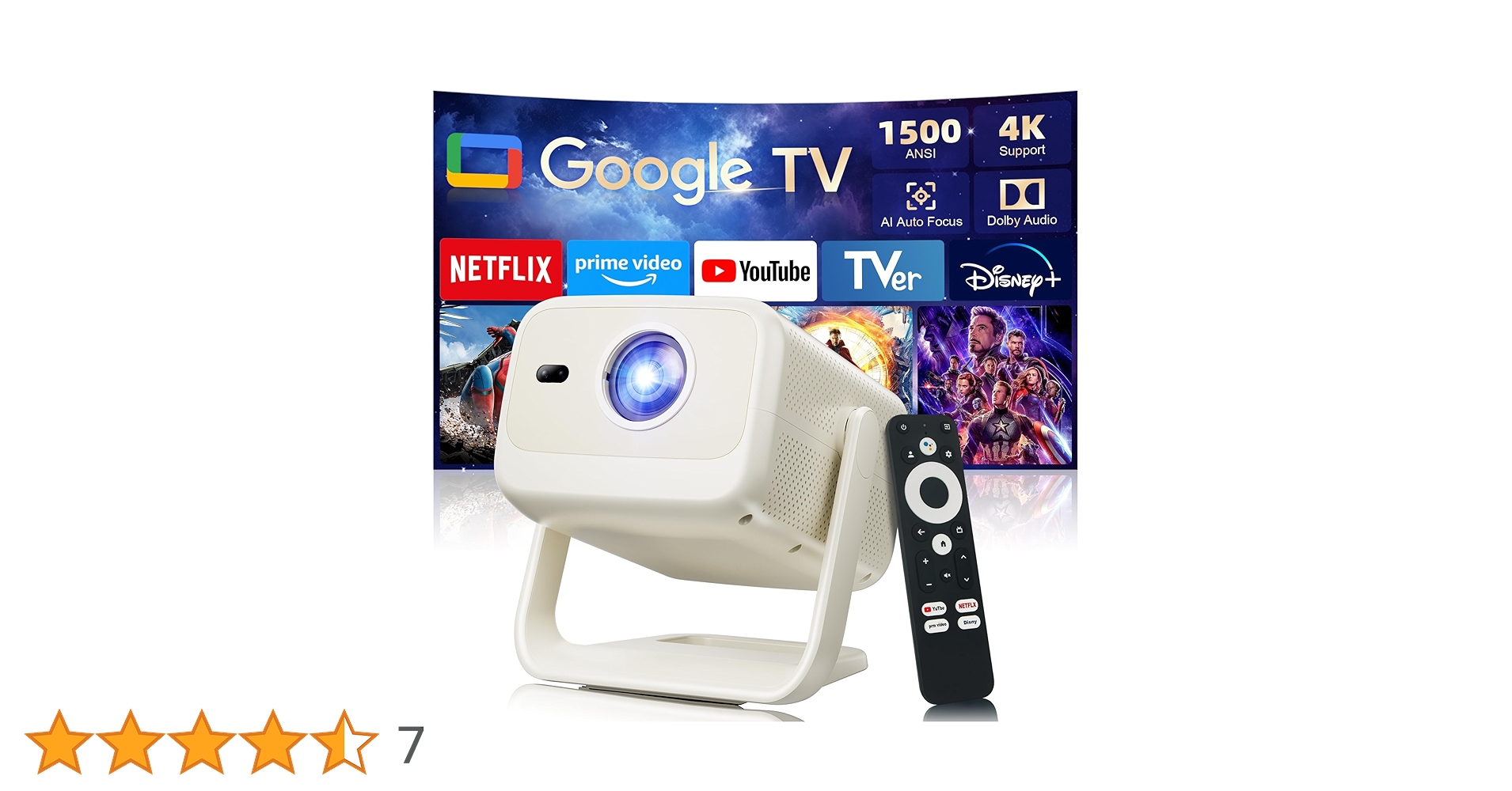 Google TV公式認証　プロジェクター　AIパーソナライズ Google TV公式認証 プロジェクター AIパーソナライズ