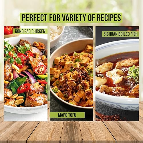 Miniatura 5 de Szechuan Red Peppercorns Sichuan de alta calidad, granos de pimienta entera de 16 onzas, una especia que adormece la boca, pimientos rojos Sichuan