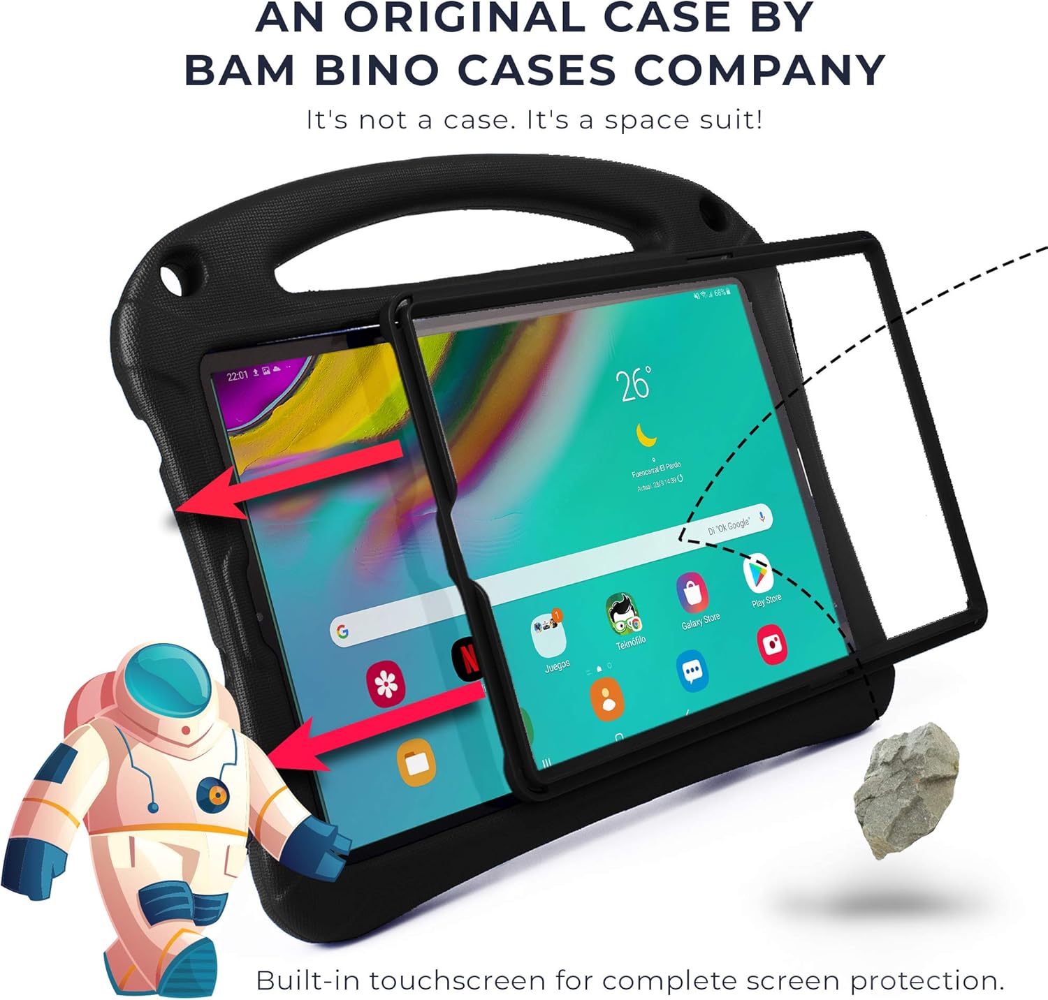 کیف پلاستیکی Bam Bino برای تبلت سامسونگ مدل Galaxy Tab A 10.1 (2019)