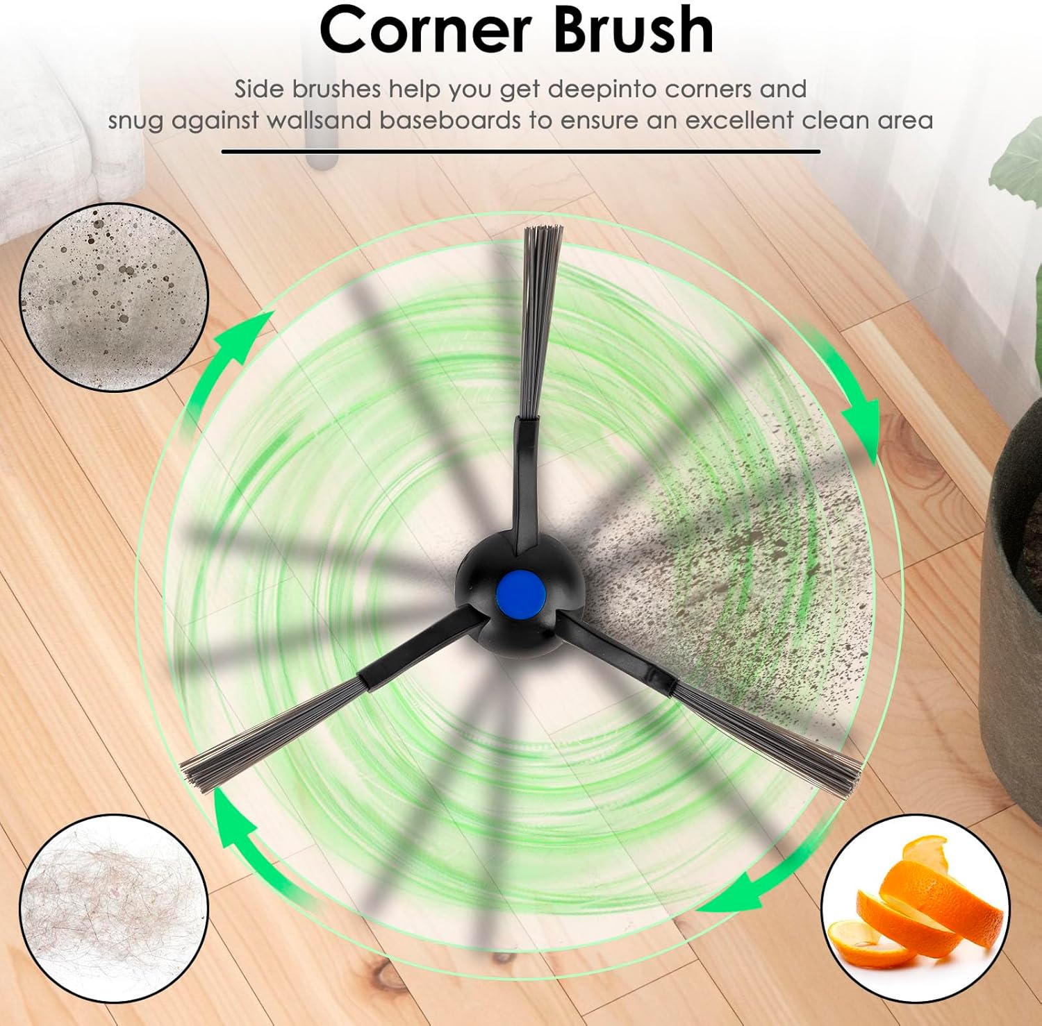 (15 Pack) N20 Plus Replacement Parts Compatible With ECOVACS DEEBOT N20 plus/ N20 Pro Plus Robotic Vacuum Cleaner, 2 Roller Brushes, 4 Side Brushes, 5 HEPA Filters, 4 Mop Pads, Accessories Kit