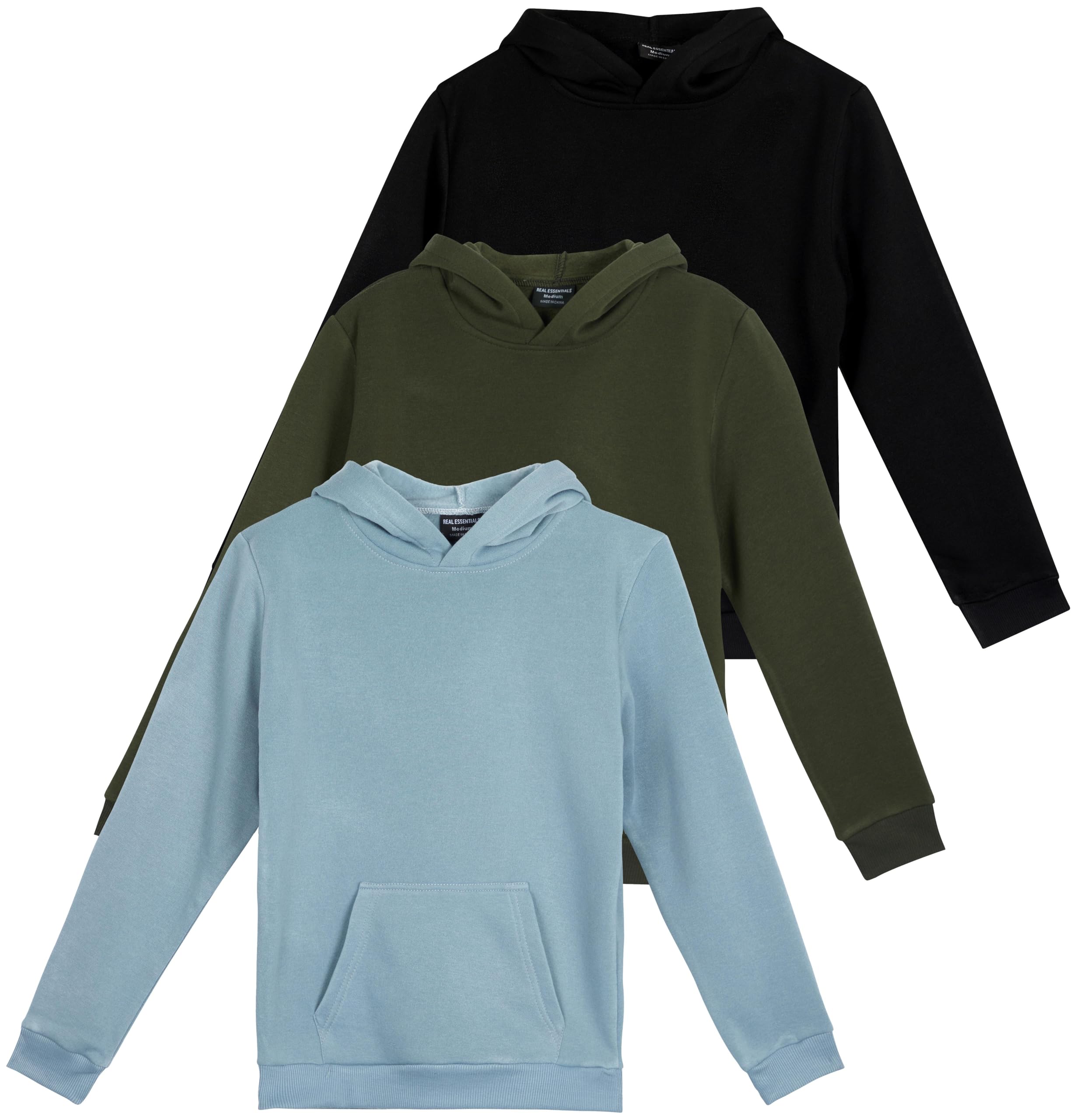3 Pack Girls' Fleece Pullover Hoodies Sweatshirts Sweaters Kids Teens Tops