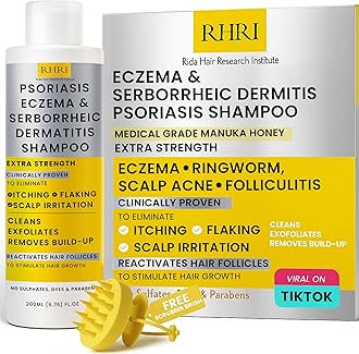 Psoriasis Shampoo for Men & Women | Itchy Scalp Treatment with Manuka Honey | Best for Eczema, Seborrheic Dermatitis, Ringworm & Folliculitis Scalp Treatment