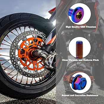 Amazon.co.jp: RISON チタンスプロケットボルトとナット 6本