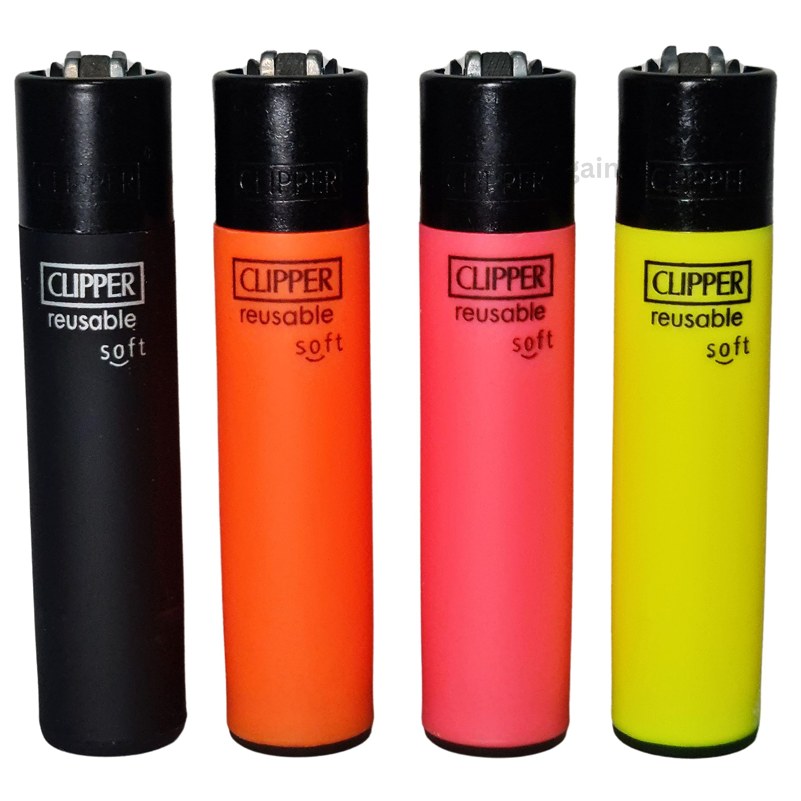 4 x Clipper Lighter Set Gas Refillable Windproof Lighters Standarad Size Replaceable Flint Rare Limited Edition (Planet Flowers 1) — view 16