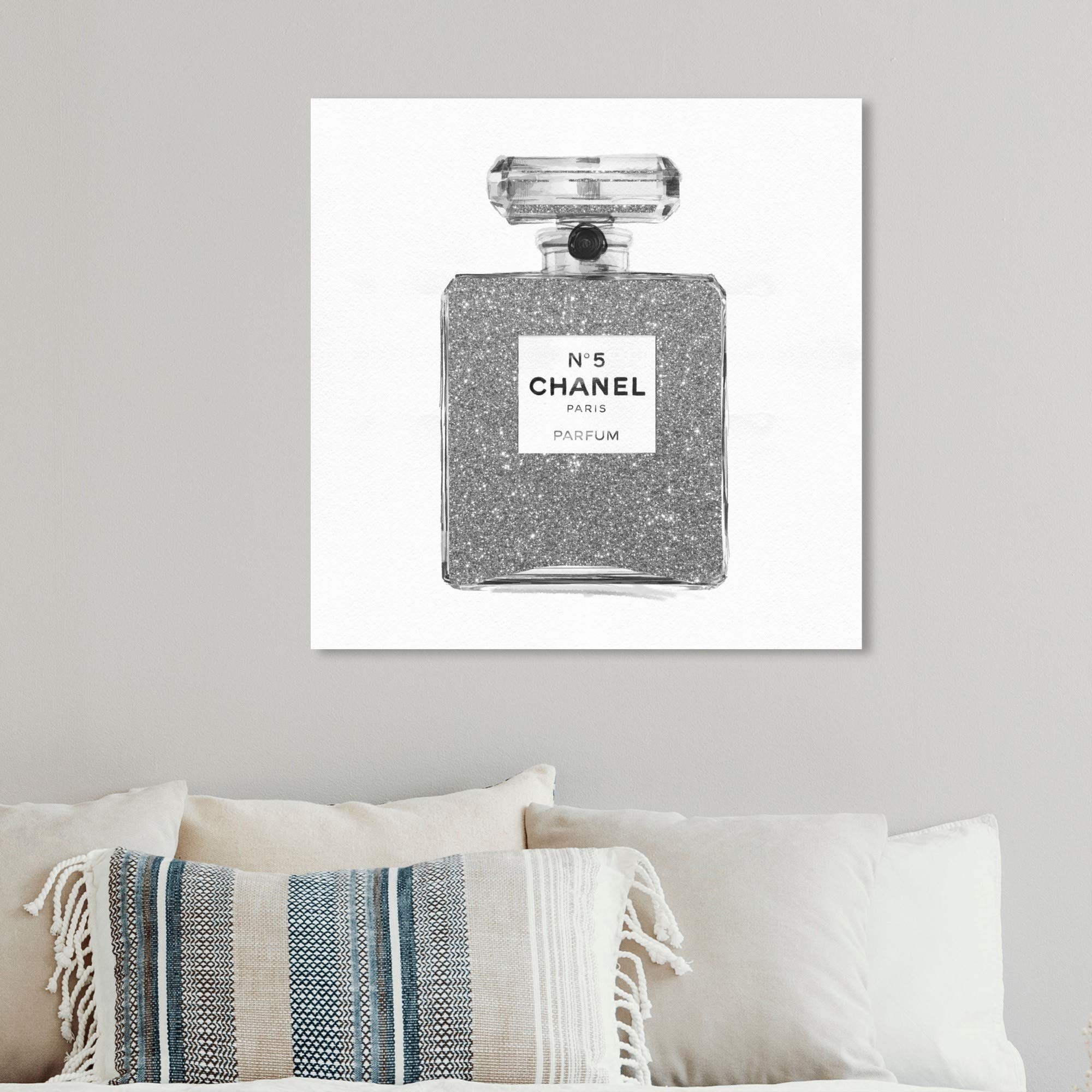 Amazon.com: Oliver Gal Silver Classic Number 5 Canvas Print Wall