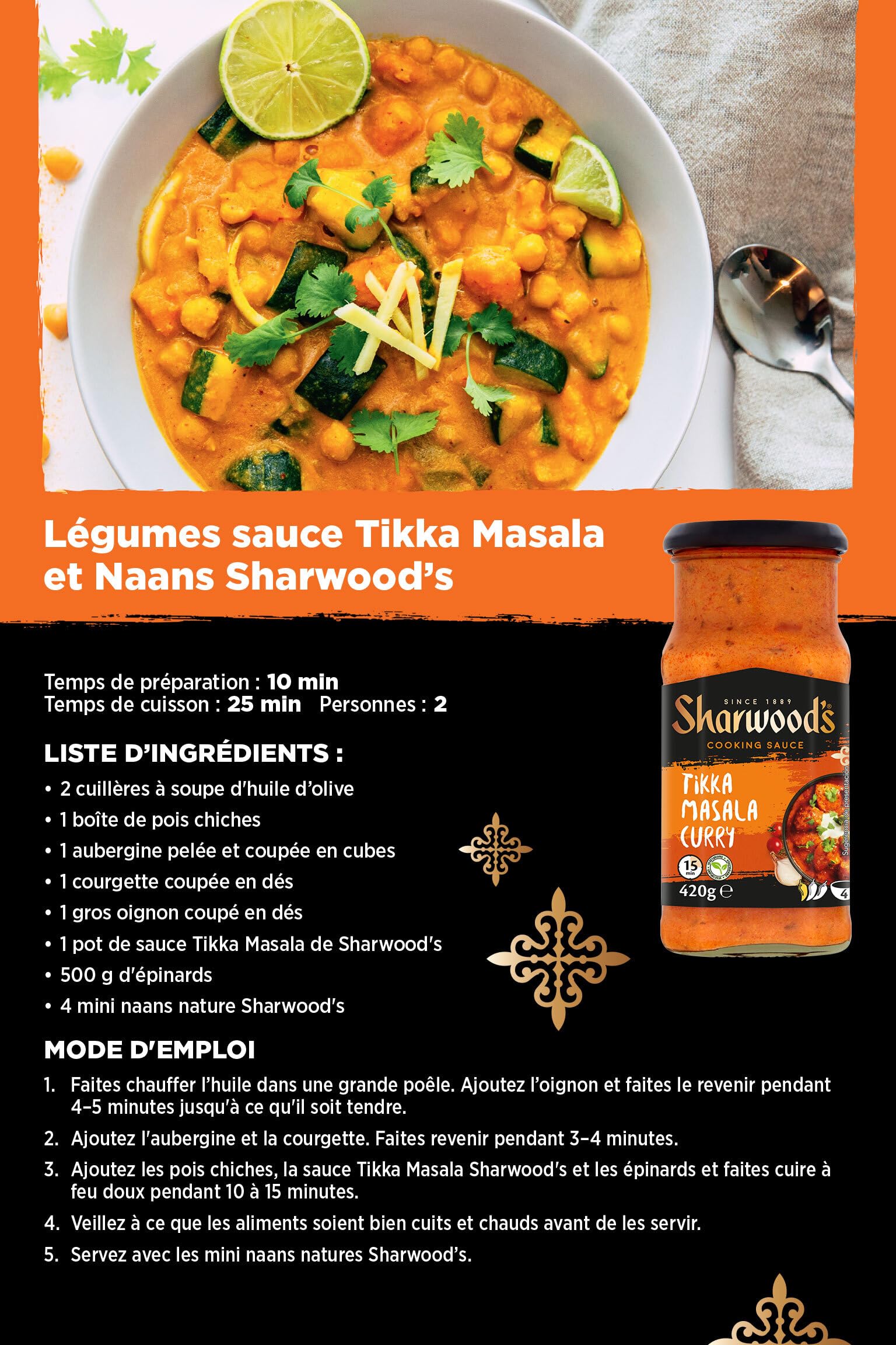 Sharwood`s Tikka Masala Kochsauce, 6er Pack (6 x 420 g)