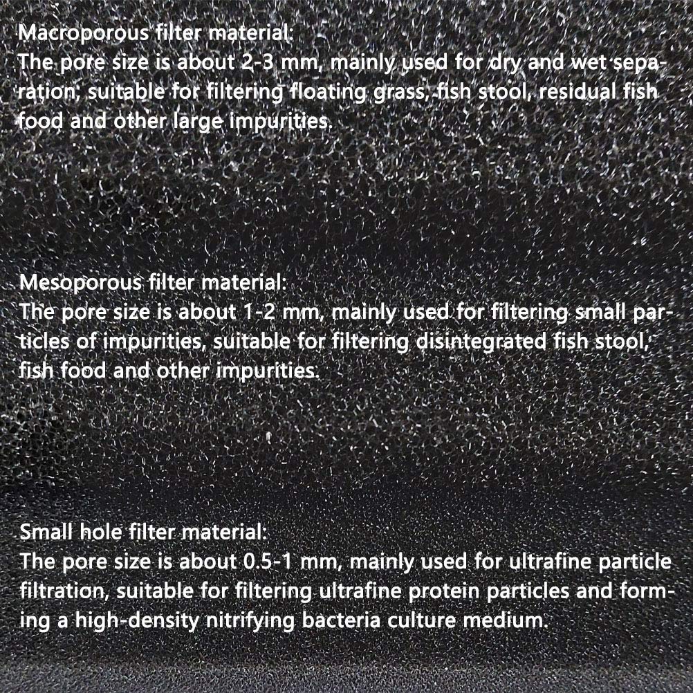 Esponja de Filtro bioquímico de carbón Activado para acuarios | Varios tamaños Disponibles (Tamaño: 100 * 12 * 2 cm/Apertura: 0,5-1 mm) — view 4