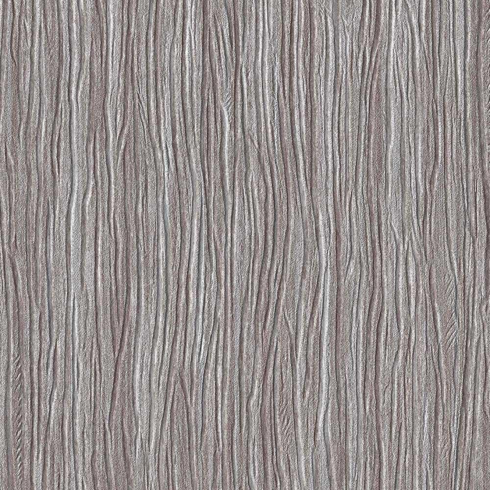 Premium Paper Backed Vinyl Wall Covering - Modern Decor Wallpaper Roll by Romosa - Textured Wallpaper, Unpasted, Heavyweight, Removable Wallpaper - Forest, Silver Brown - Sample Swatch