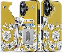 Vista 455 de LETO para iPhone 15 Pro Funda tipo cartera - Tapa tipo folio con patada - Diseños de moda - Tarjetero - Funda protectora para mujeres y niñas - 6.1