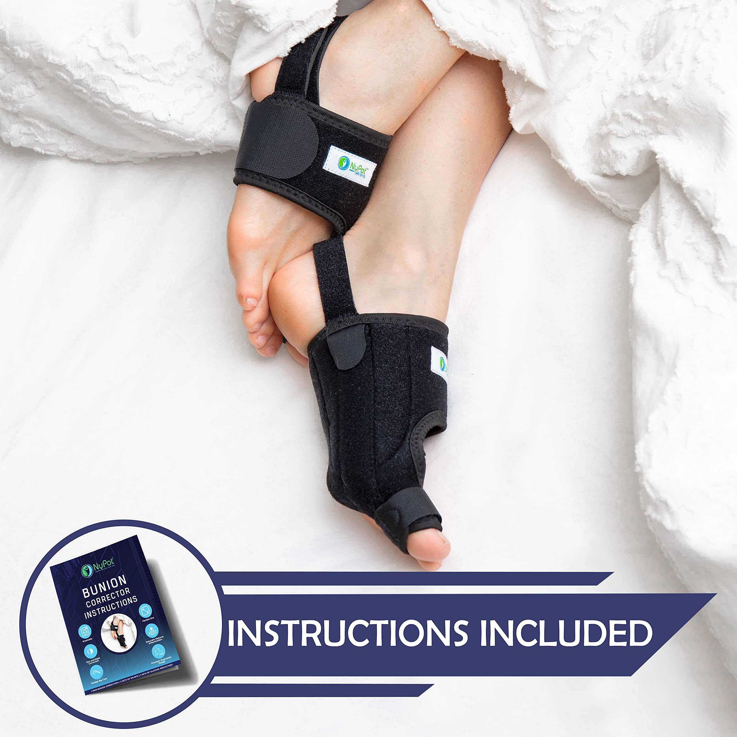 NYPOT Bunion Corrector for Women & Men Premium Bunion Splint and Big