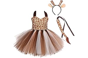 IBTOM CASTLE Baby Girls Cow Giraffe Costume Animal Tutu Princess Dress Up Clothes
