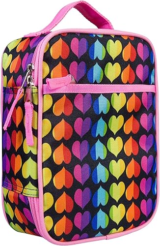 Miniatura 2 de Wildkin Bolsa de almuerzo ecológica reciclada y recipientes anidados para aperitivos para organizar y llenar platos por todas partes (corazones