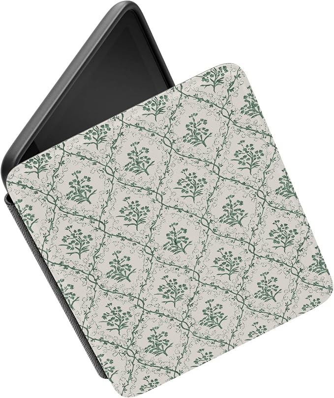 Funda Casely para Kindle 6" Floral Verde miniatura 4