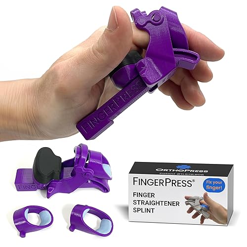 Enderezadora de dedos  Ortesis de extensión PIPférula para dedos doblados, contracturas de flexión PIP  Dispositivo de estiramiento de