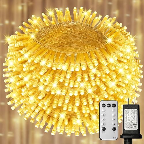 Miniatura 9 de Luces de Navidad RGB para exteriores, 164 pies, 500 luces LED que cambian de color con control remoto y temporizador, sincronización de música, Rgb