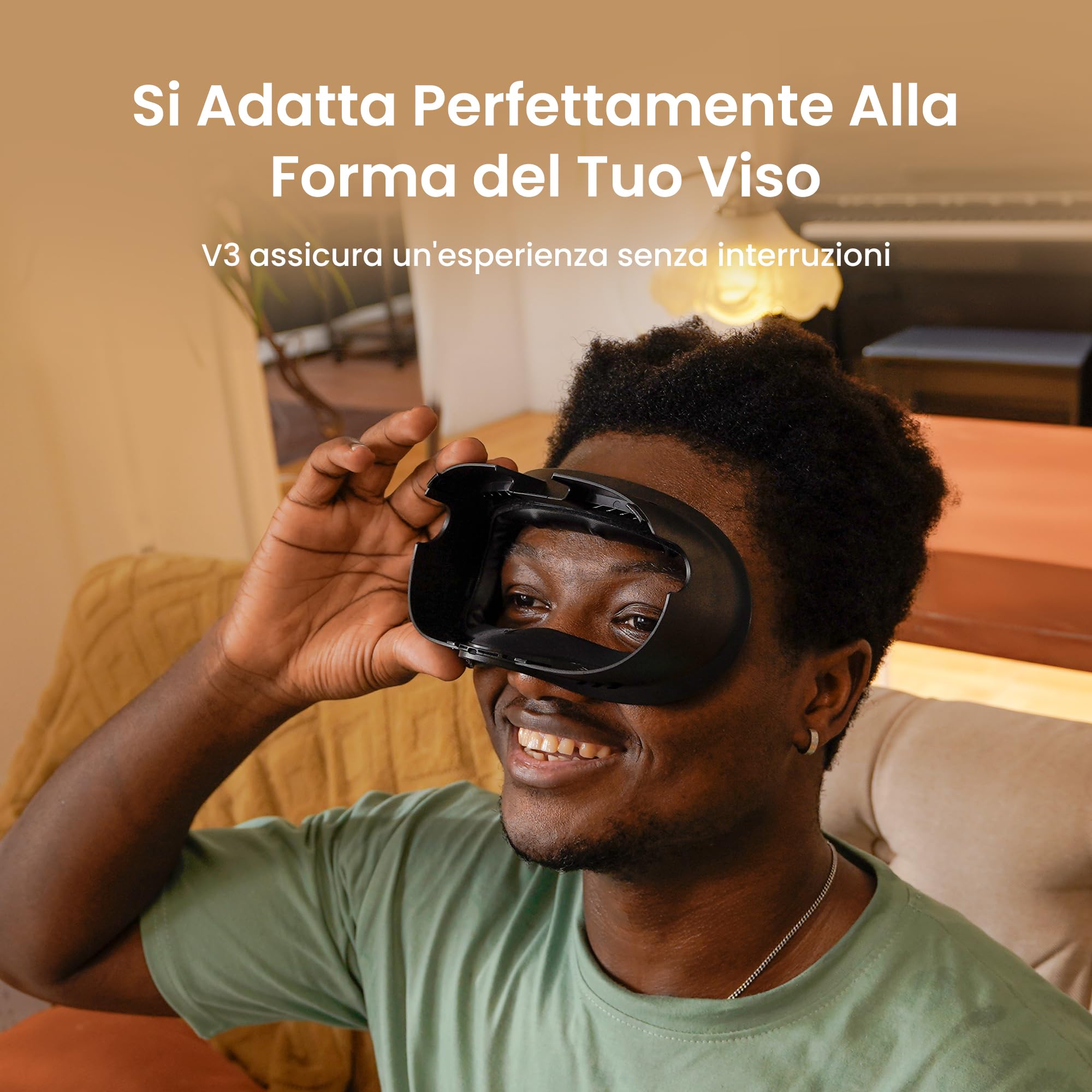 KIWI design V3 Interfaccia Facciale, Pad Facciale Compatibile con gli Accessori Meta Quest 3, NON per Quest 3S