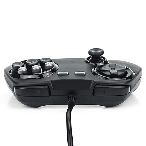 BrawlerGen Genesis Mini Controller 6 Button Genesis Mini/PC/MAC/Switch USB Compatible