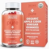 WellPath Organic Apple Cider Vinegar Gummies with The Mother - USDA Organic ACV Gummies - Ginger & Apple Cider Vinegar with Mother for Gut Health - Vegan, Non-GMO, 60 Ct