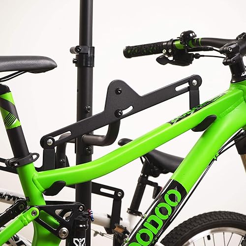 Miniatura 5 de CyclingDeal Soporte vertical para bicicleta de 2 a 4 bicicletas soporte de almacenamiento de suelo gravedad para garajes o apartamentos