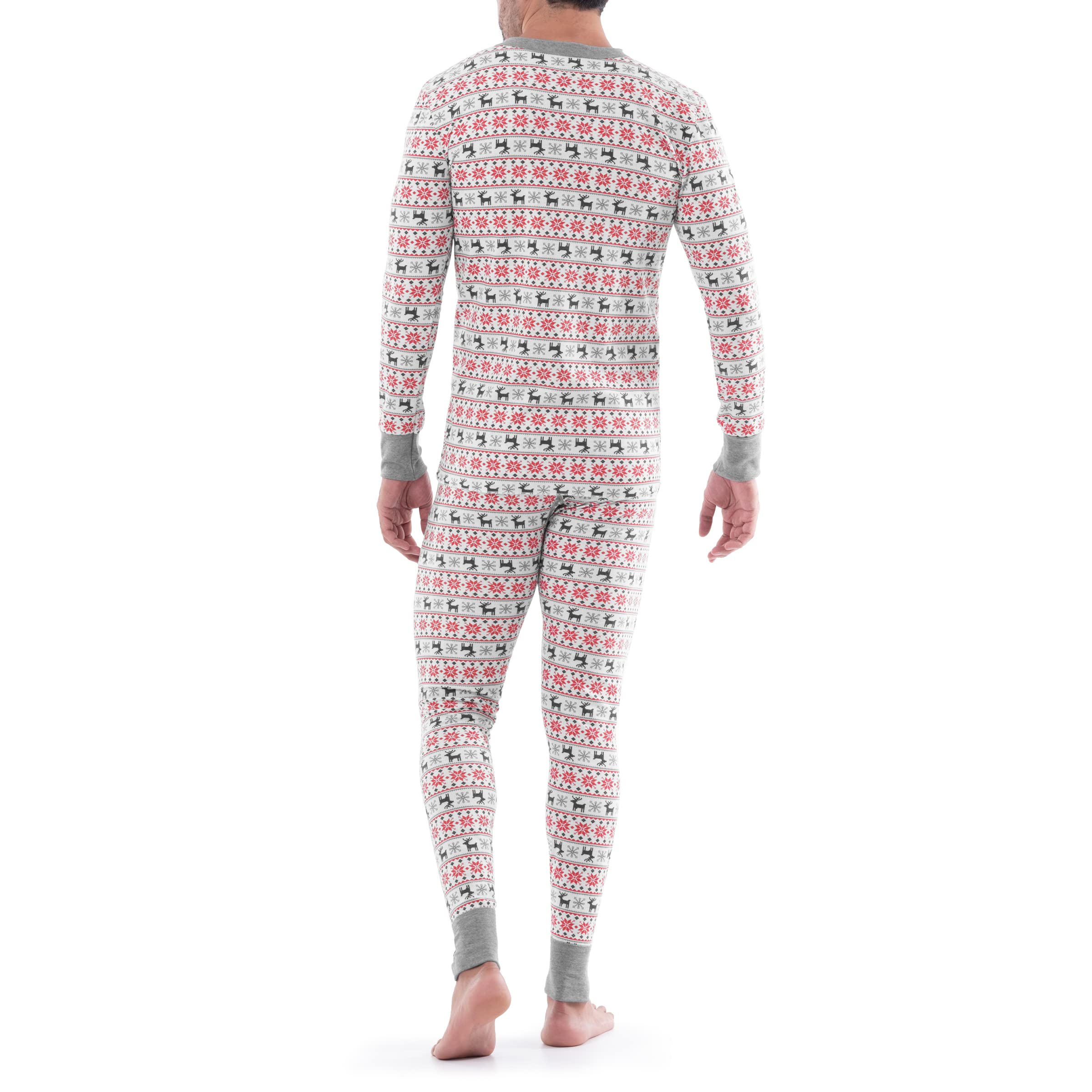 Fruit of the Loom Ensemble de sous-vêtements Thermiques Gaufrés Recyclés (Haut et Bas) Ensemble de Pijama Homme