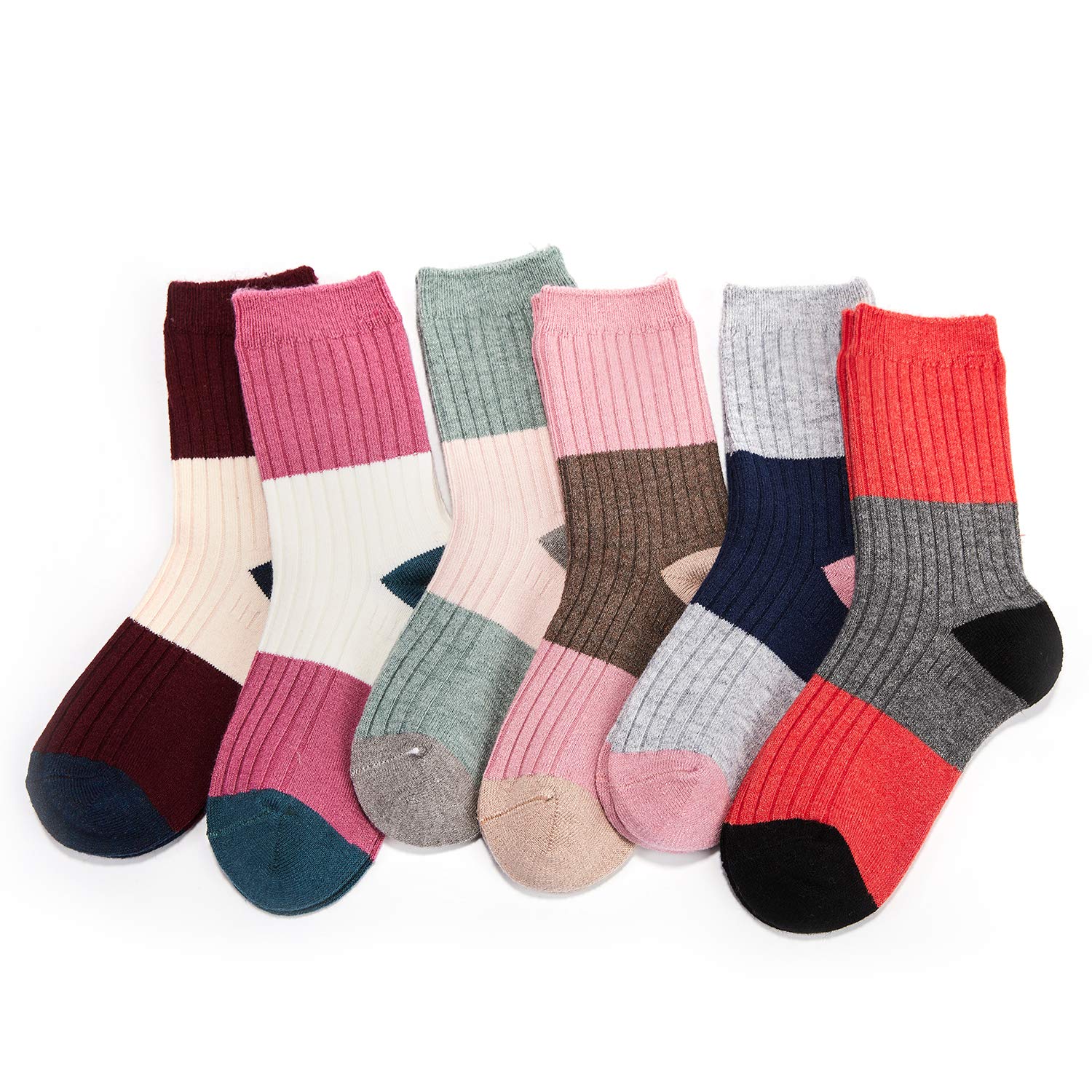 Calcetines térmicos de algodón para niñas, calcetines cálidos de invierno gruesos para niñas