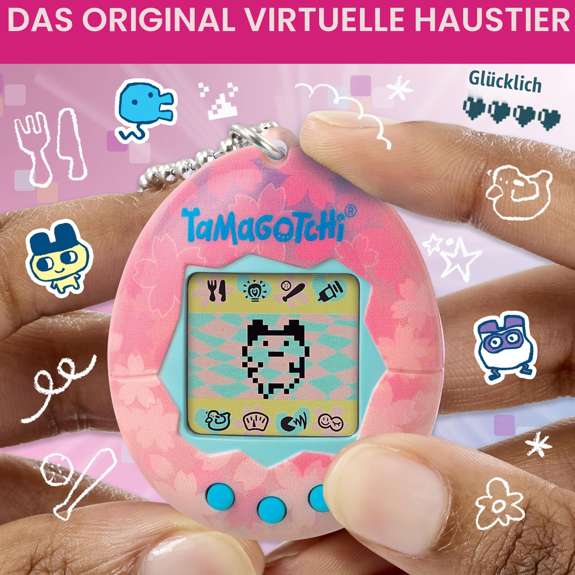 TAMAGOTCHI Bandai Original Sakura - virtuelles elektronisches Haustier - 42886