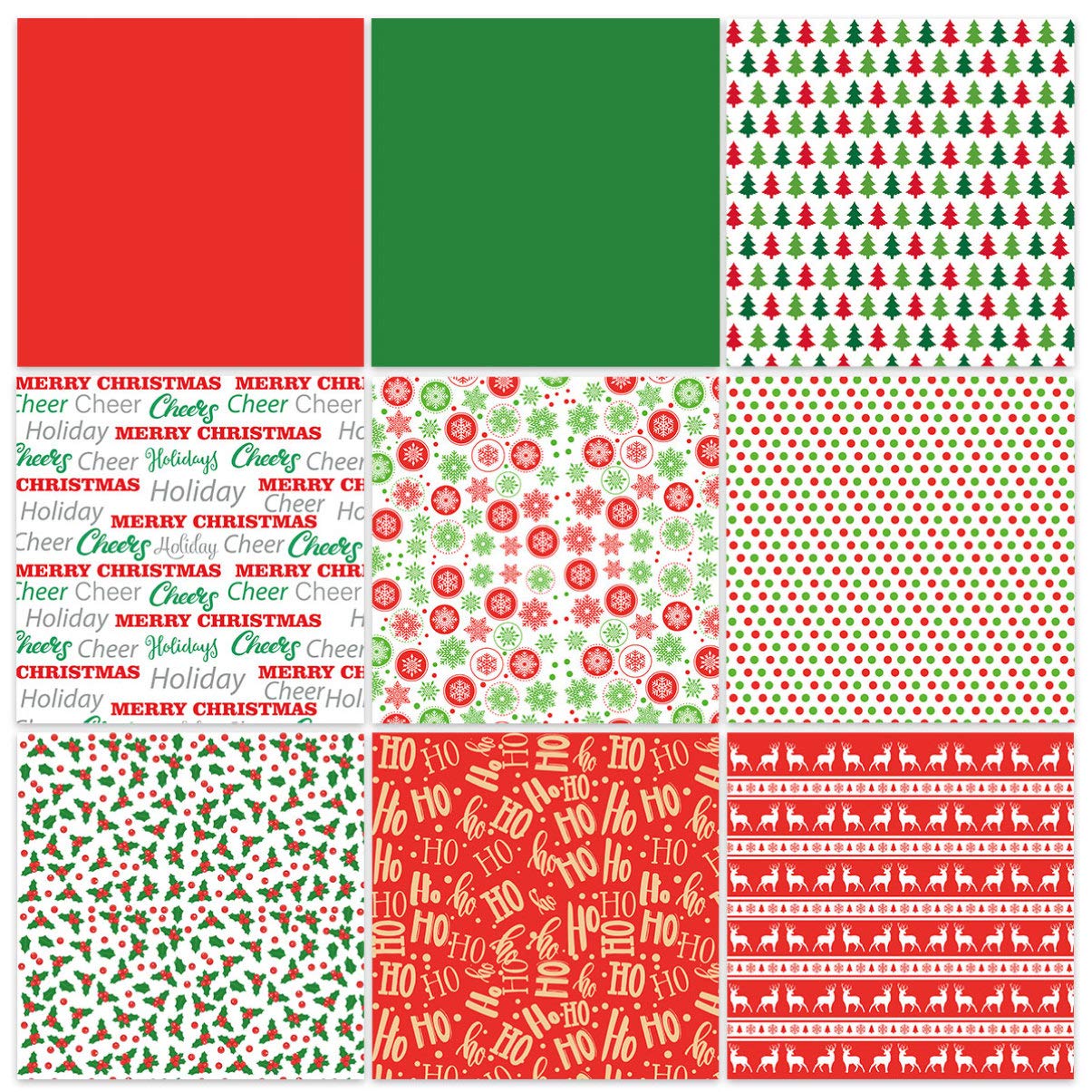 HANABASS Lot de 150 Feuilles de Papier D'emballage Présent Noël Pliable et Respirant Motifs Classiques pour Emballages de Fleurs et Décorations de Fête