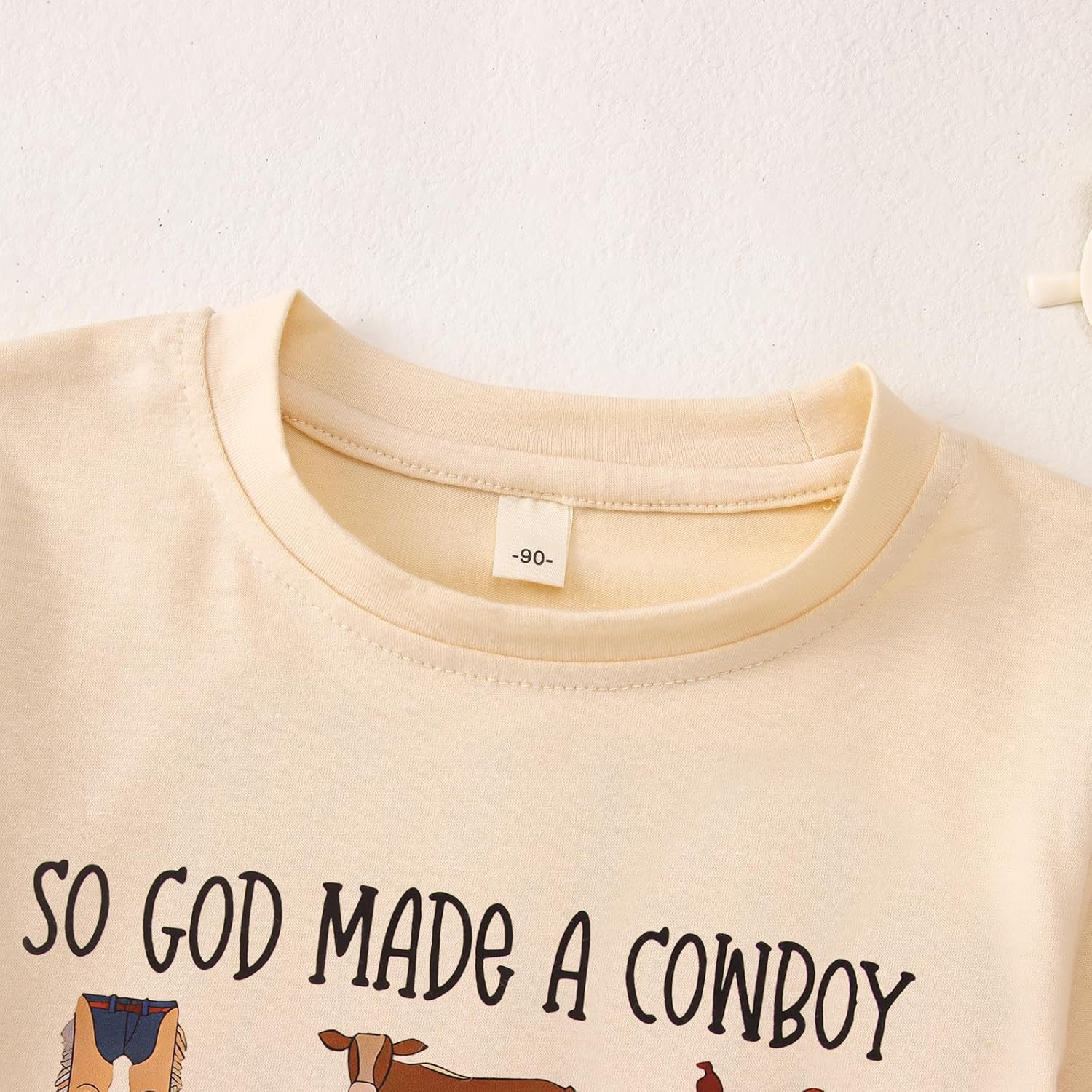 CM C&M WODRO Toddler Baby Boy Girl Western Shirt Rodeo Cowboy T-Shirt Funny Letter Graphic Tee Kid Summer Short Sleeve Tops - Image 5