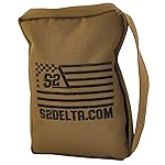 Tactical Rear Squeeze Bag, Shooting Rest, Long Range Shooting Rest, PRS Precision, Medium Barricade Bag, S2Delta (Coyote Tan, 1lb)