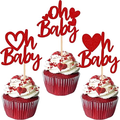 Miniatura 90 de Rsstarxi 36 Pack Happy Valentine's Day Cupcake Toppers Glitter Cupid Love Heart Lip Kiss Me Be Mine Cupcake Picks for Valentine's Day Theme Wedding
