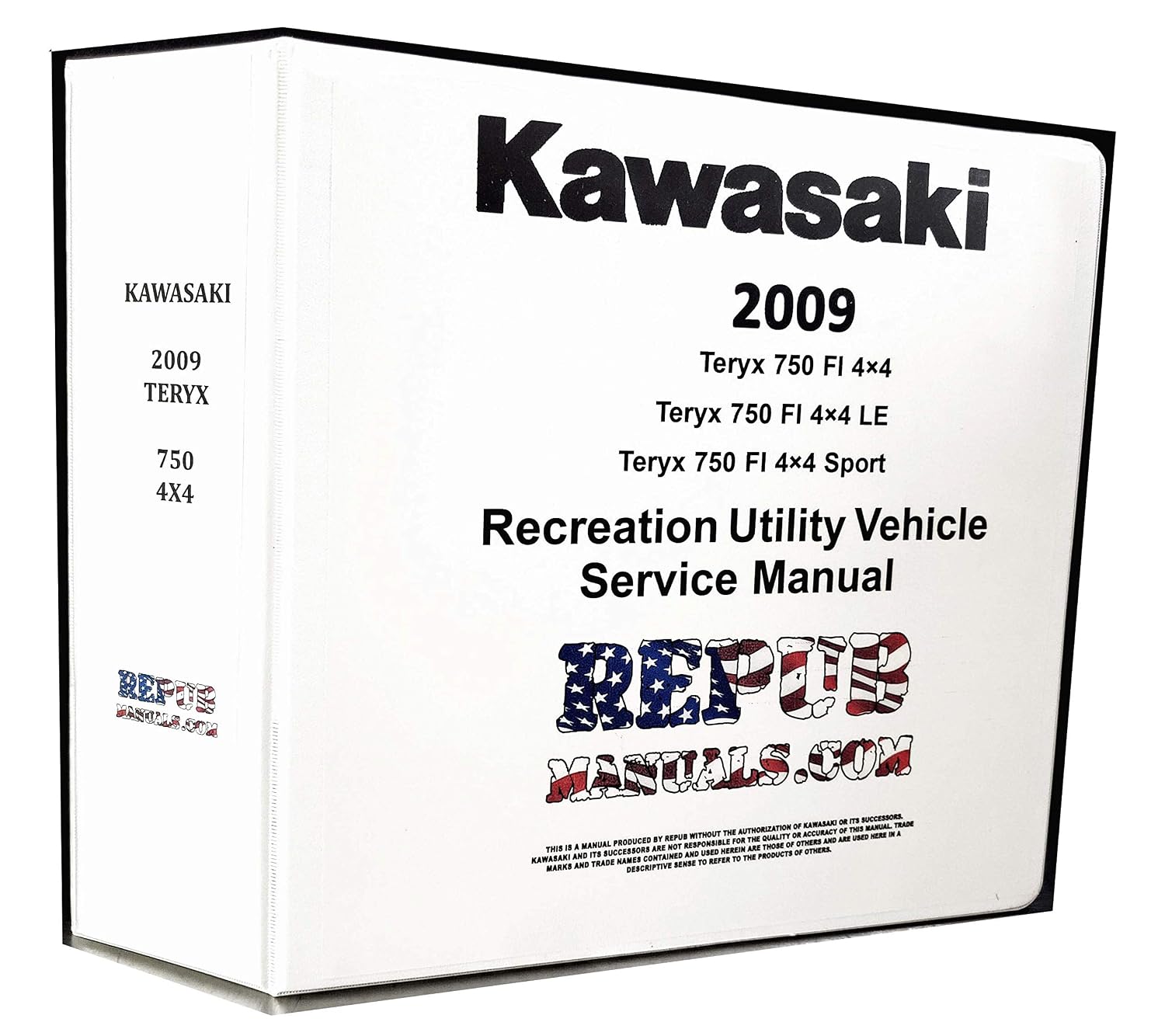 2009 KAWASAKI TERYX 750 Service Manual Technical Repair Book      Ring-bound – January 1, 2009